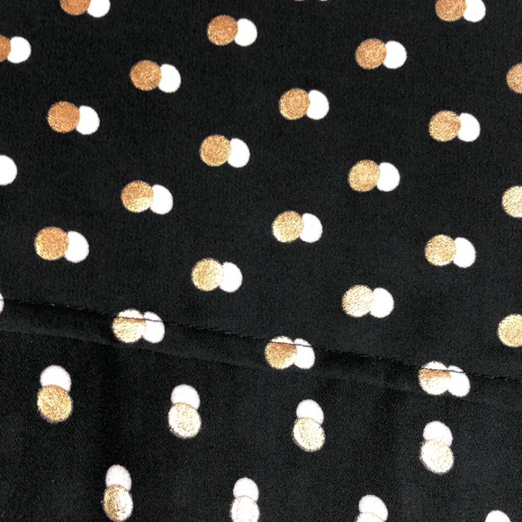 Who What Wear Long Sleeve Polka Dot Button Up Shier Sz L - Picture 10 of 10